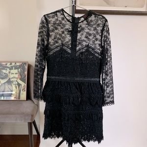 Like new lacy long sleeved KOOPLES cocktail dress